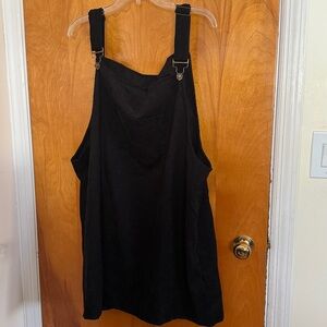 SHEIN Black Corduroy Dress Jumper